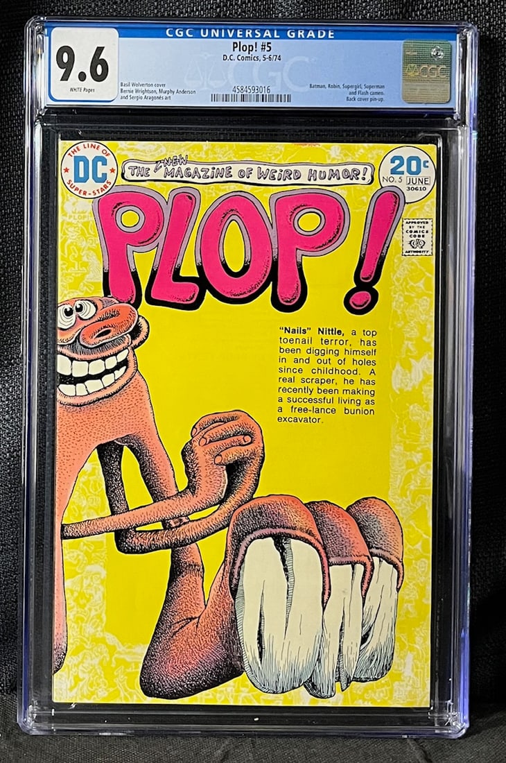 Plop! 5 Wolverton Art DC Bronze Age Comic Book CGC 9.6 (1 of 1)