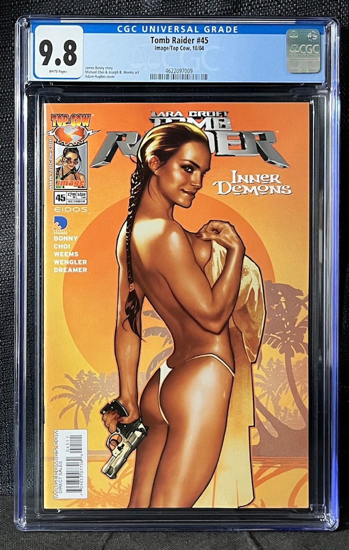 Tomb Raider 45 Adam Hughes Art CGC 9.8 Comic Book: We ship in-house! We ship internationally. We also offer pick up and we offer a discount for cash payments. Please look at pictures carefully to determine what you believe are the condition of each lo