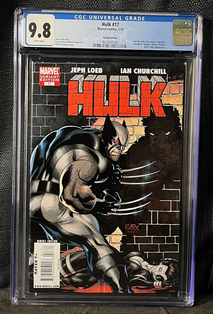 Hulk 17 1:15 Retail Incentive Variant Edition Cover CGC 9.8 Comic Book (1 of 1)