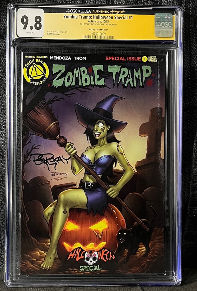 Zombie Tramp Halloween Special Signed by Bill McKay 1 CGC/JSA 9.8 Comic Book (1 of 1)