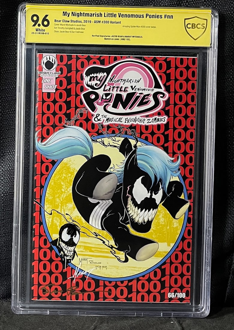 My Nightmarish Little Venomous Ponies Comic Signed & Sketch by Marat Myhaels #68/100 CBCS 9.6 (1 of 1)