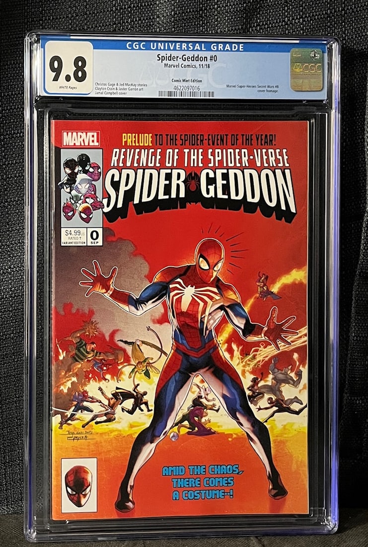 Spider-Geddon #0 Comic Mint LE Variant CGC 9.8 (1 of 1)