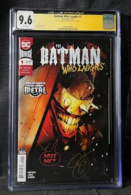 Batman Who Laughs Comic Book Signed by Scott Snyder CGC/JSA 9.6