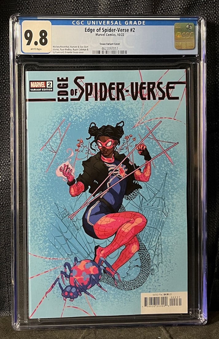 Edge of the Spider-verse 1 Souza Variant CGC 9.8 Comic Book (1 of 1)