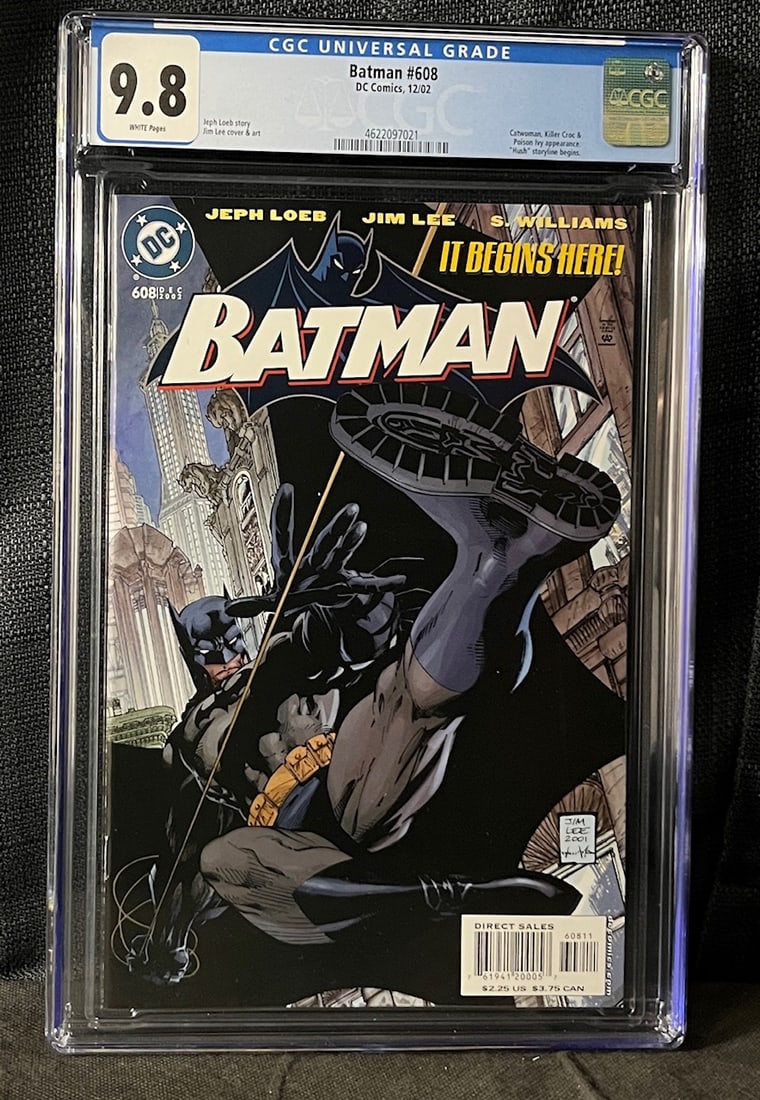 Batman 608 Jim Lee Art Begins CGC 9.8 Comic Book (1 of 1)