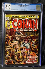 Conan the Barbarian 24 1st Full App Red Sonja CGC8.0 Comic Book