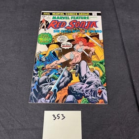 Marvel Feature 1 Bronze Age Marvel Comic Book 1st Red Sonja Solo Story