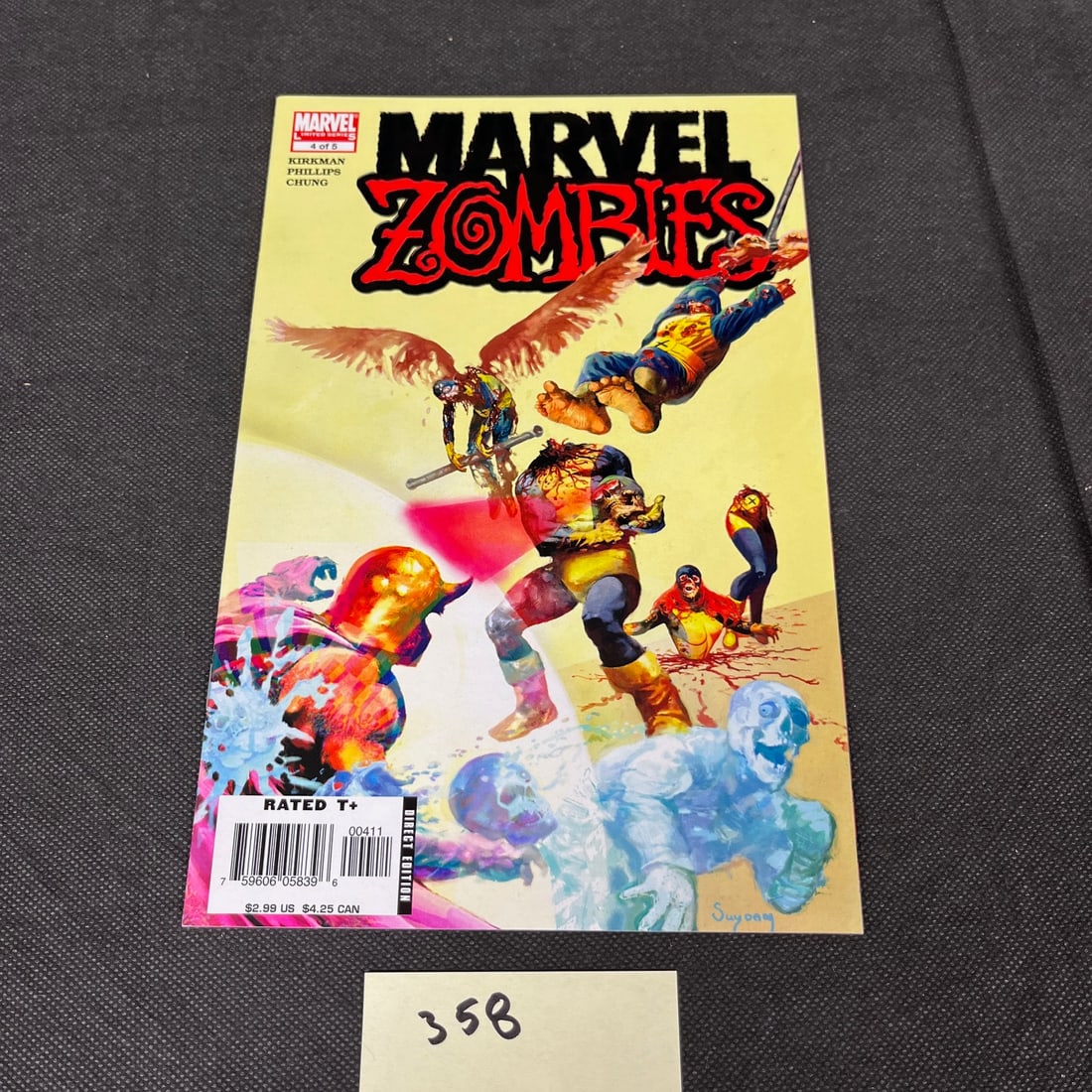 Marvel Zombies 4 X-men 1 Cover Swipe Modern Marvel Horror Comic Book (1 of 2)