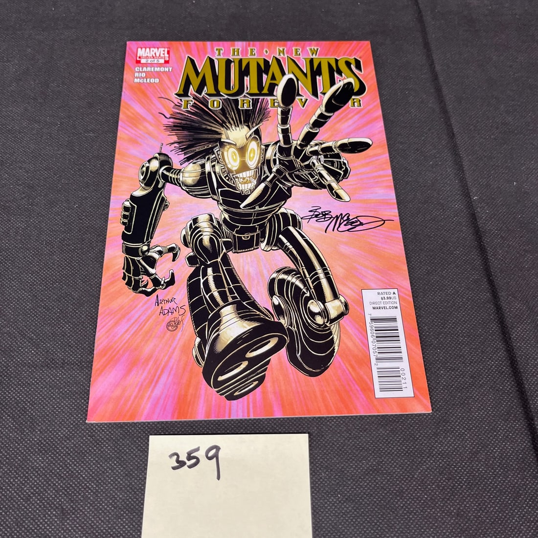Bob McLeod Signed New Mutants Marvel Comic Book (1 of 1)