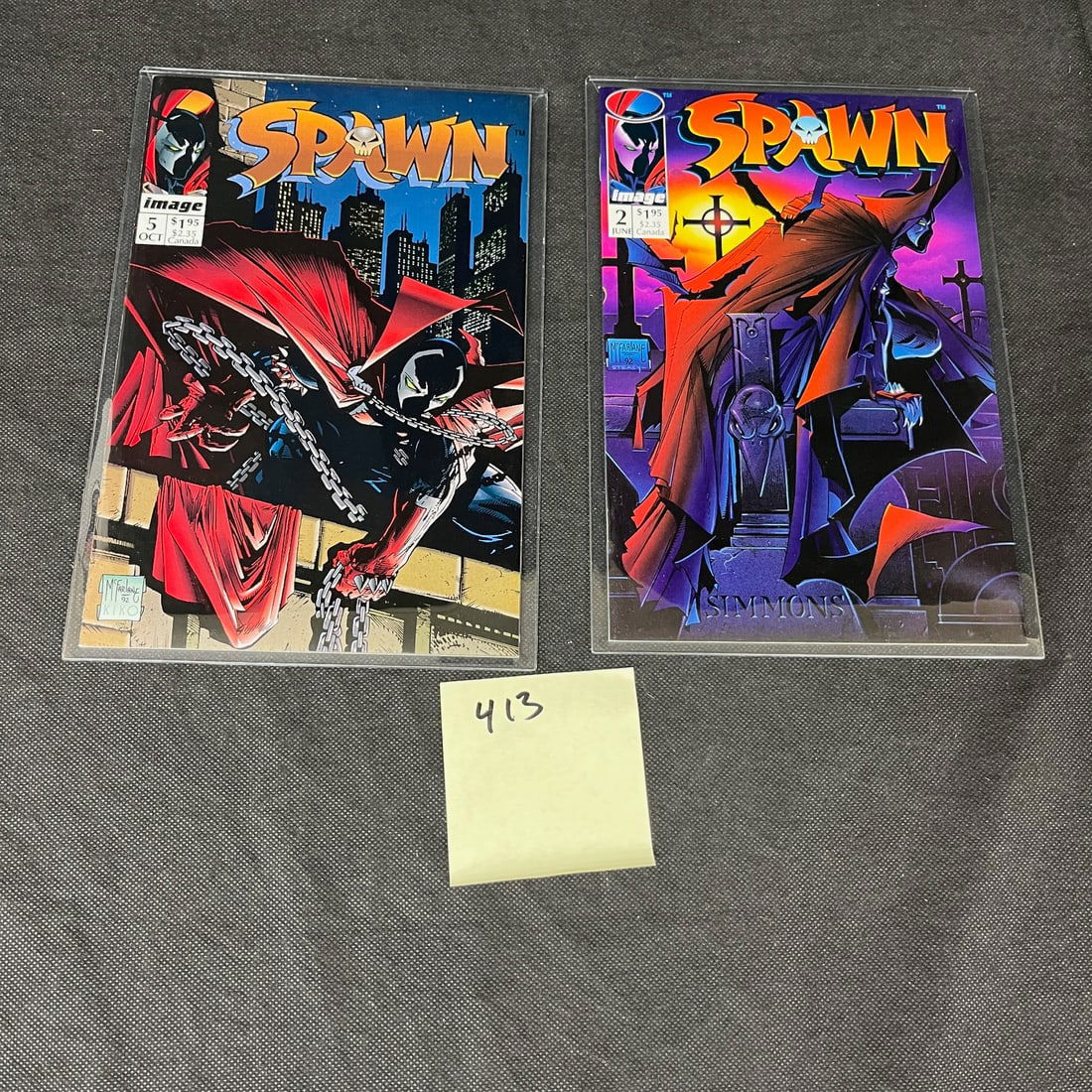 Spawn 2 & 5 Todd McFarlane Art (1 of 1)