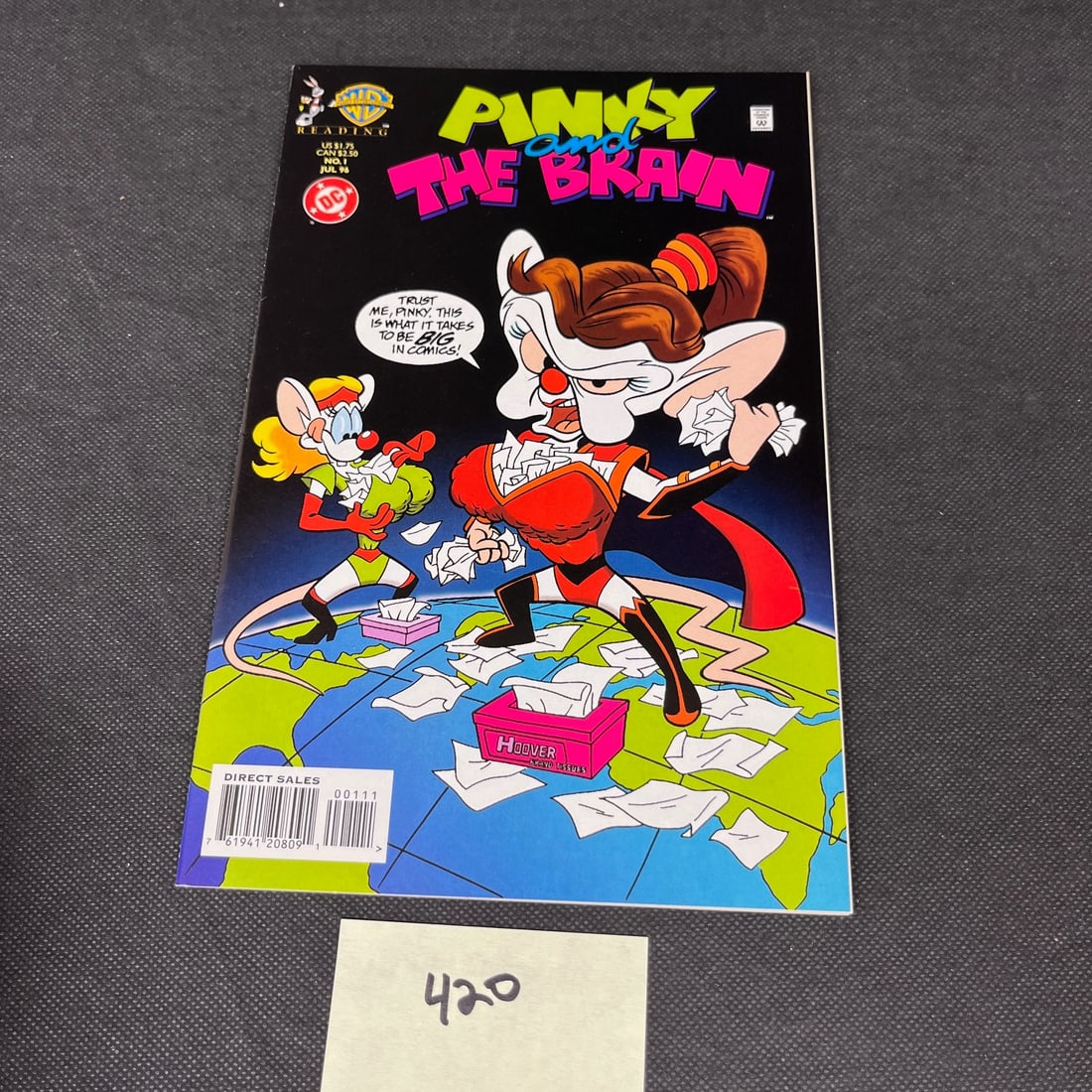Pinky and the Brain #1 Cartoon Adaption Comic Book: We ship in-house! We ship internationally. We also offer pick up and we offer a discount for cash payments. Please look at pictures carefully to determine what you believe are the condition of each lo