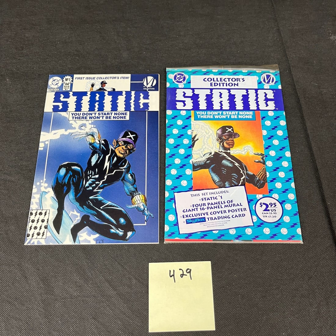 Static 1 DC Copper Age Key Comics w/ Collector's Ed. Pollybagged (1 of 2)