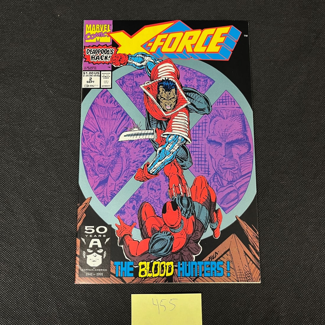 Marvel Comics X-force 2 2nd App Deadpool Comic Book (1 of 2)