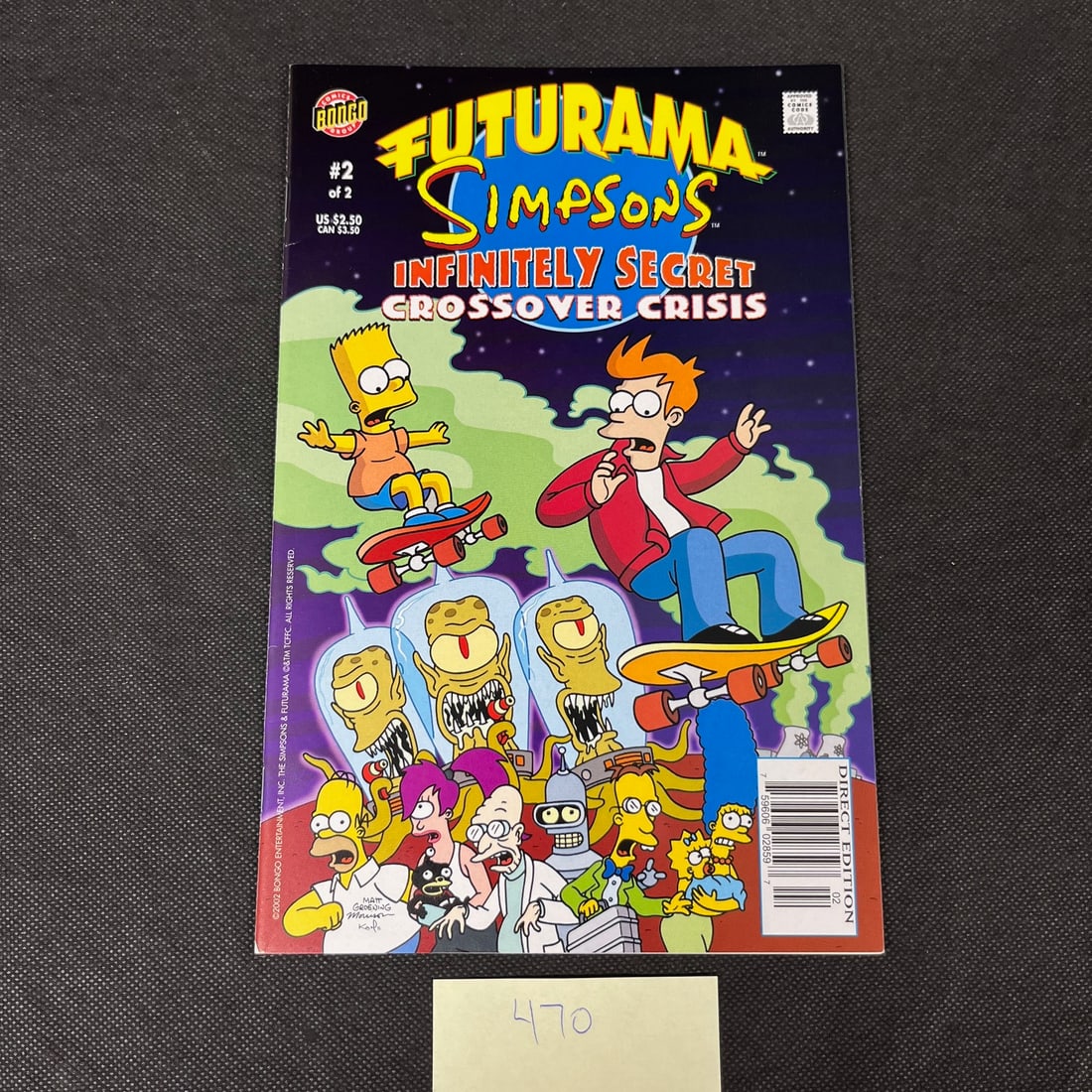 Futurama Simpsons Crossover Crisis 2 Comic Book (1 of 2)