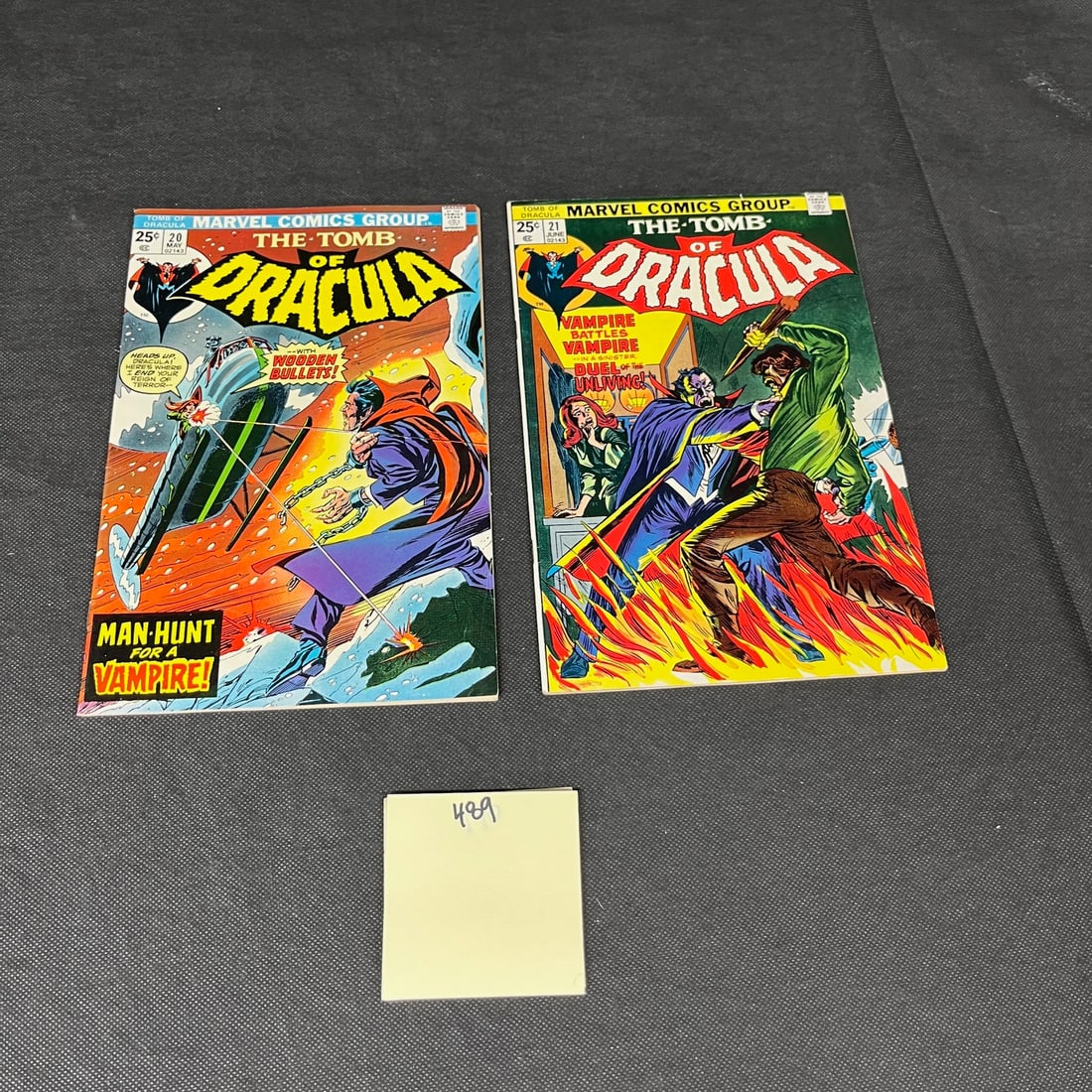 Tomb of Dracula 20 & 21 Marvel Bronze Age Horror Comic Books (1 of 2)