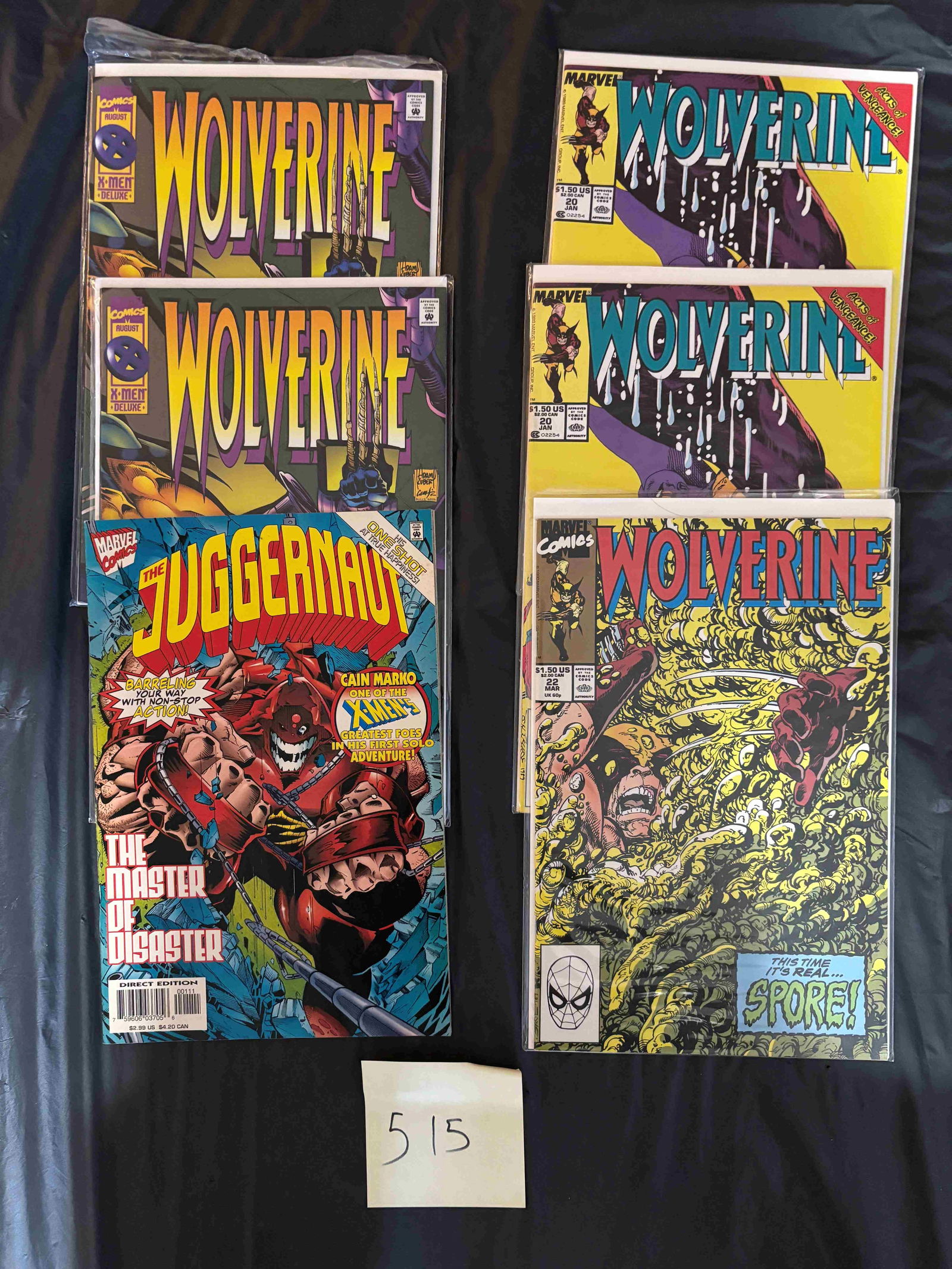 Marvel Comics Wolverine & Juggernaut Comic Books (1 of 1)