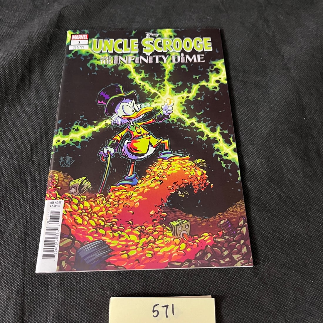 Uncle Scrooge & the Infinity Dime Young Variant Cover Modern Age Marvel Comic (1 of 2)