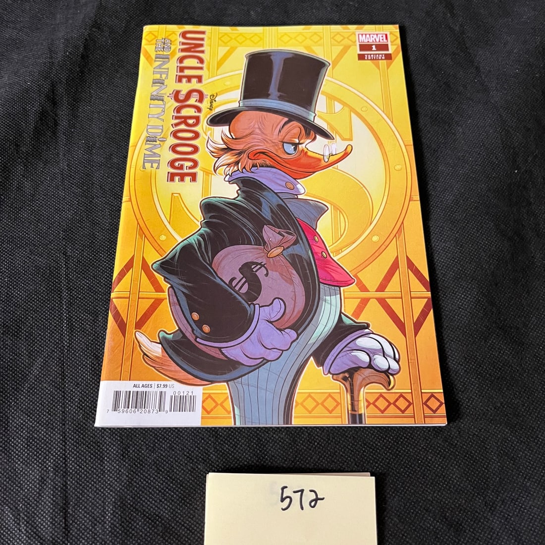 Uncle Scrooge & the Infinity Dime Torque Variant Cover Modern Age Marvel Comic (1 of 2)