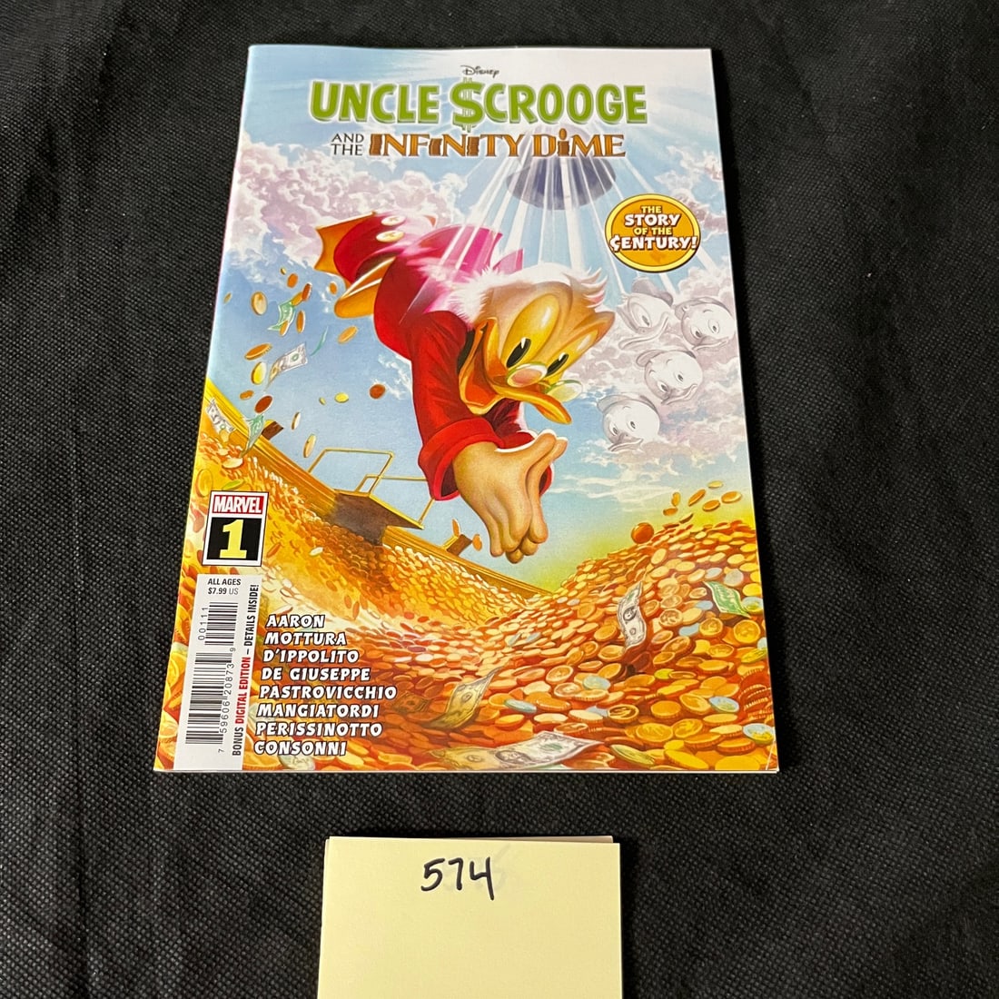 Uncle Scrooge & the Infinity Dime Alex Ross Cover Modern Age Marvel Comic (1 of 2)