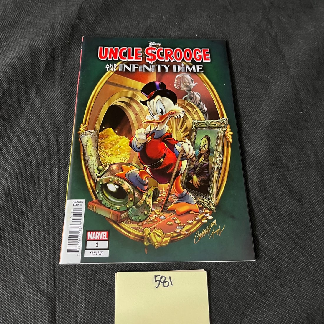 Uncle Scrooge & the Infinity Dime J. Scott Campbell 1:50 Retail Incentive Variant Cover (1 of 2)
