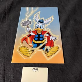 What if Donald Duck Became Thor 1:50 Virgin Noto Variant Cover Marvel Comic Book