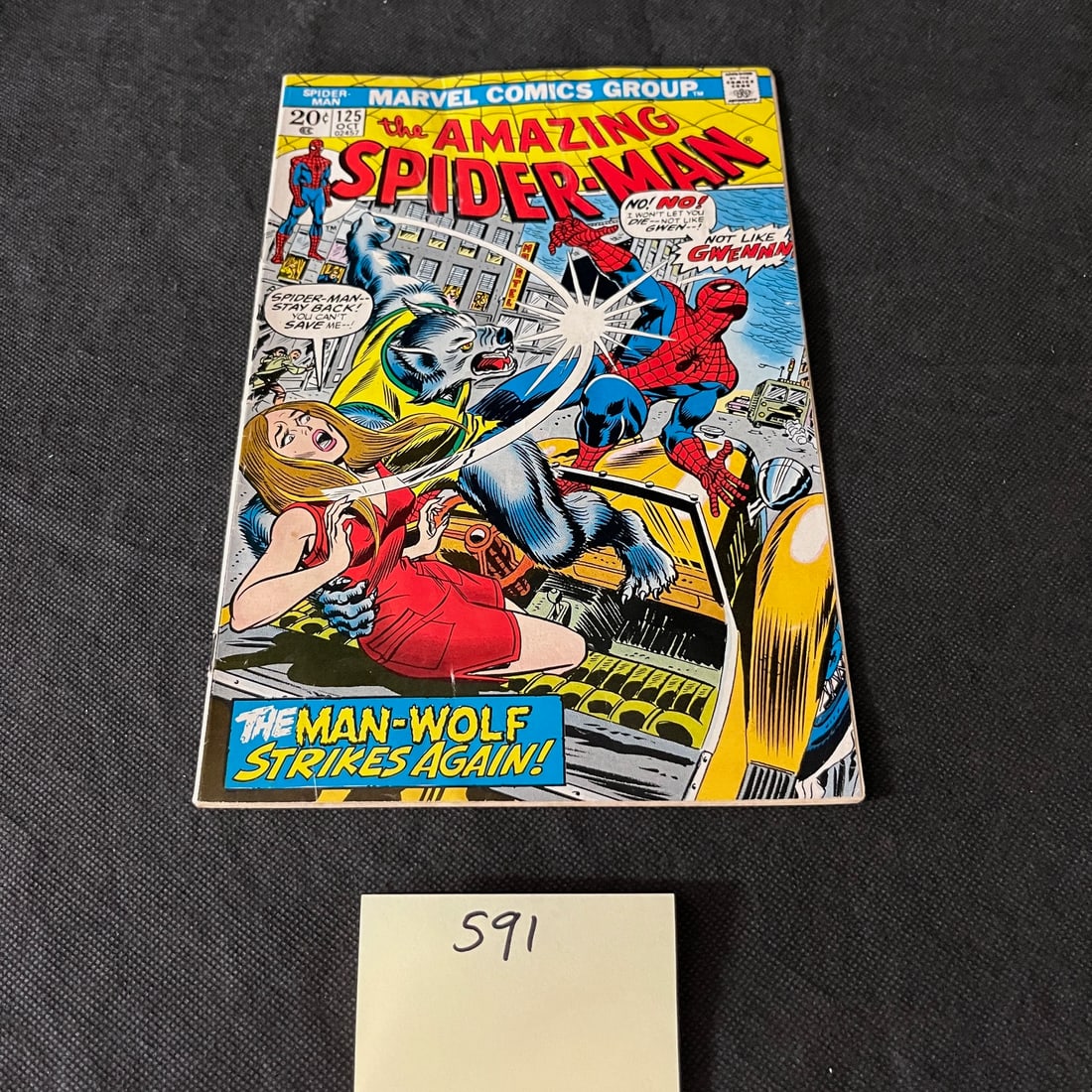 Amazing Spider-man 125 2nd App Man-Wolf Bronze Age Marvel Comic Book (1 of 2)