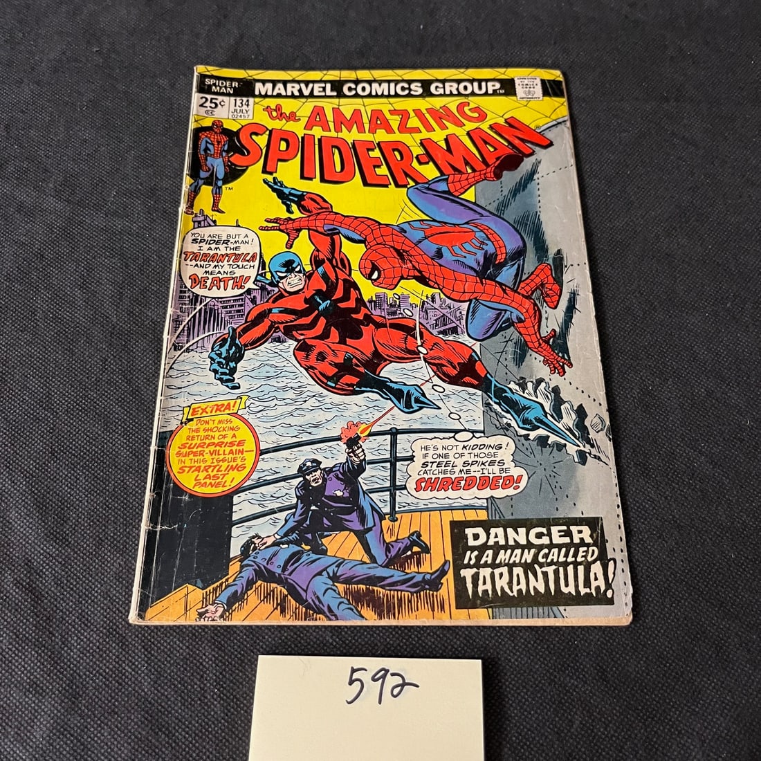 Amazing Spider-man 134 1st App Tarantula Marvel Bronze Age Comic Book: We ship in-house! We ship internationally. We also offer pick up and we offer a discount for cash payments. Please look at pictures carefully to determine what you believe are the condition of each lo