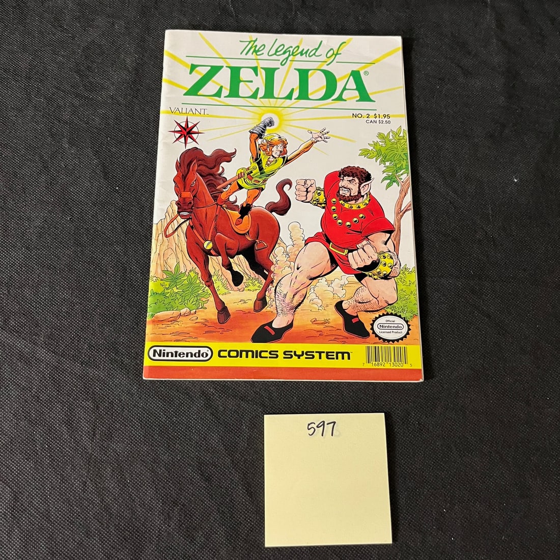 Legend of Zelda 2 Valiant Bronze Age Comic Book (1 of 2)