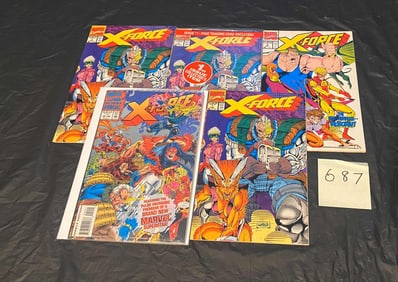 Marvel Comics X-Force Comic Books w/#1 Issue Xs 3