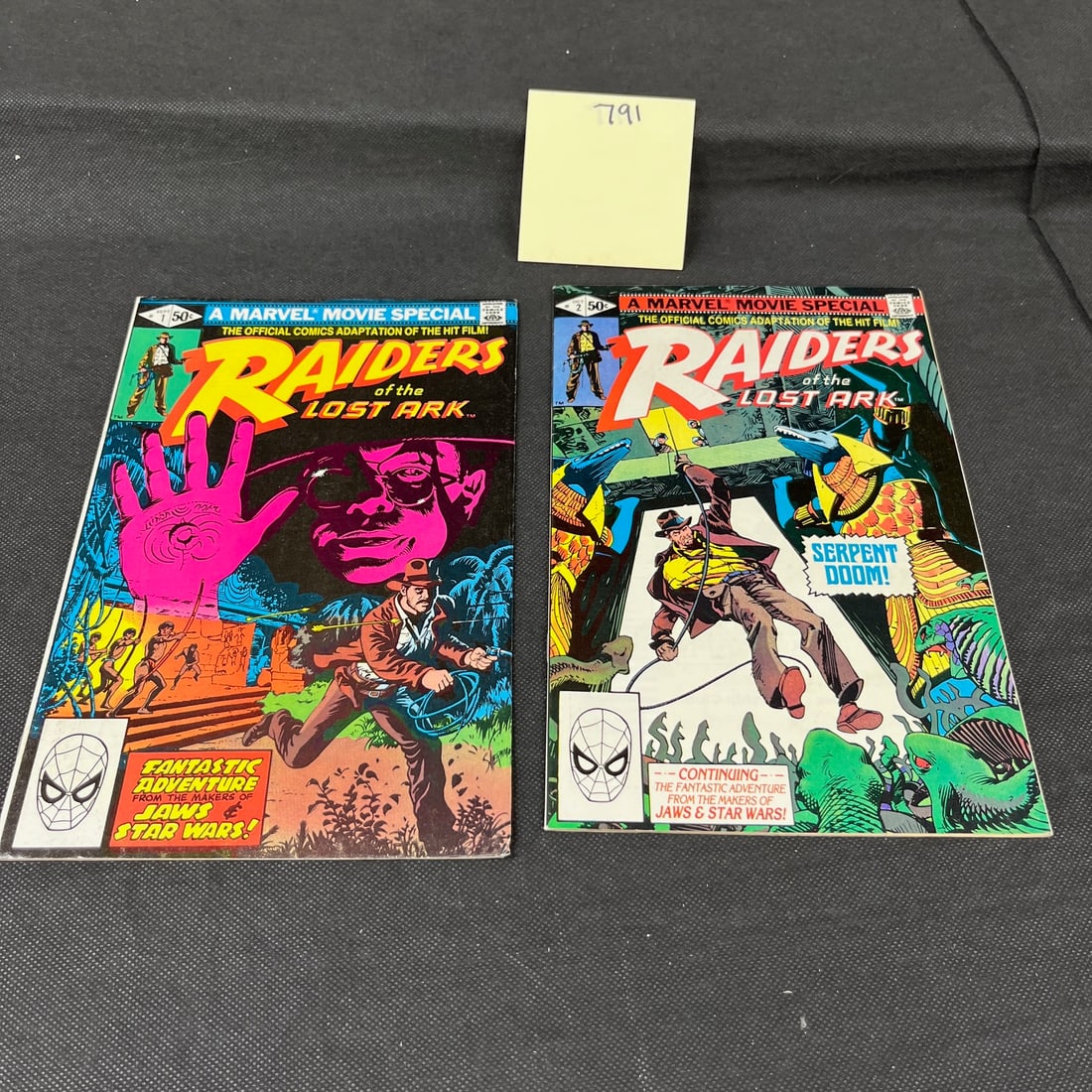 Raiders of the Lost Ark 1 & 2 Marvel Bronze Age Comic Books (1 of 2)