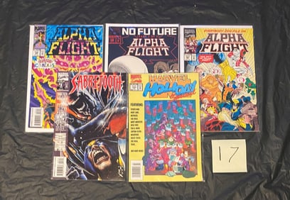 Marvel Comics Copper Age Mix of Comics w/ Alpha Flight