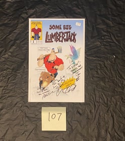 Some Big Lumber Jack Multi-Signed Comic Book