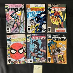 Marvel Comics Web of Spider-man Copper Age Comic Books