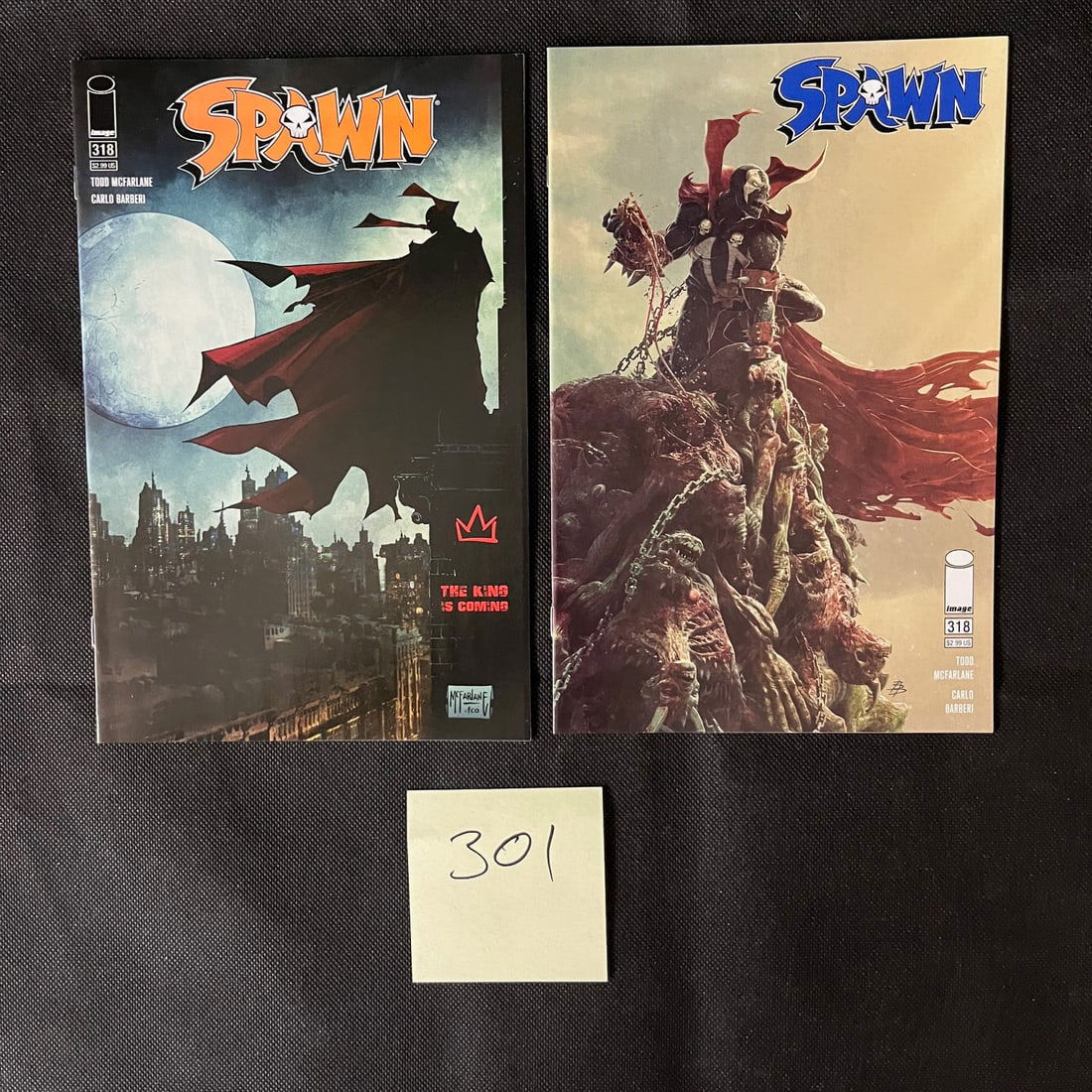 Spawn 318 Comic Books w/ Variant Cover (1 of 2)