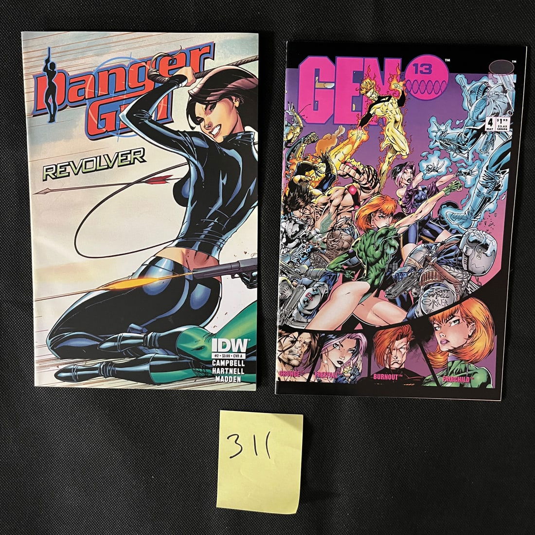 Danger Girl & Gen 13 Comic Books J. Scott Campbell Art (1 of 2)