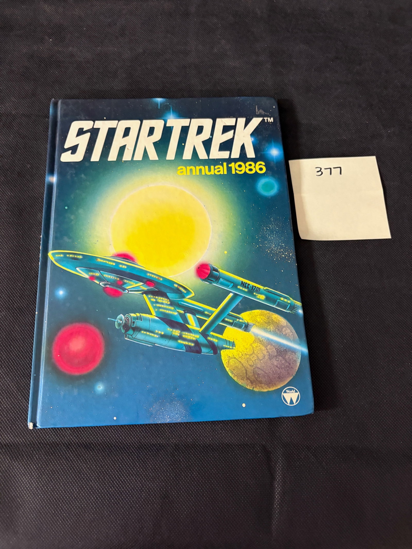 Star Trek Annual 1986 Hard Cover Edition: We ship in-house! We ship internationally. We also offer pick up and we offer a discount for cash payments. Please look at pictures carefully to determine what you believe are the condition of each lo