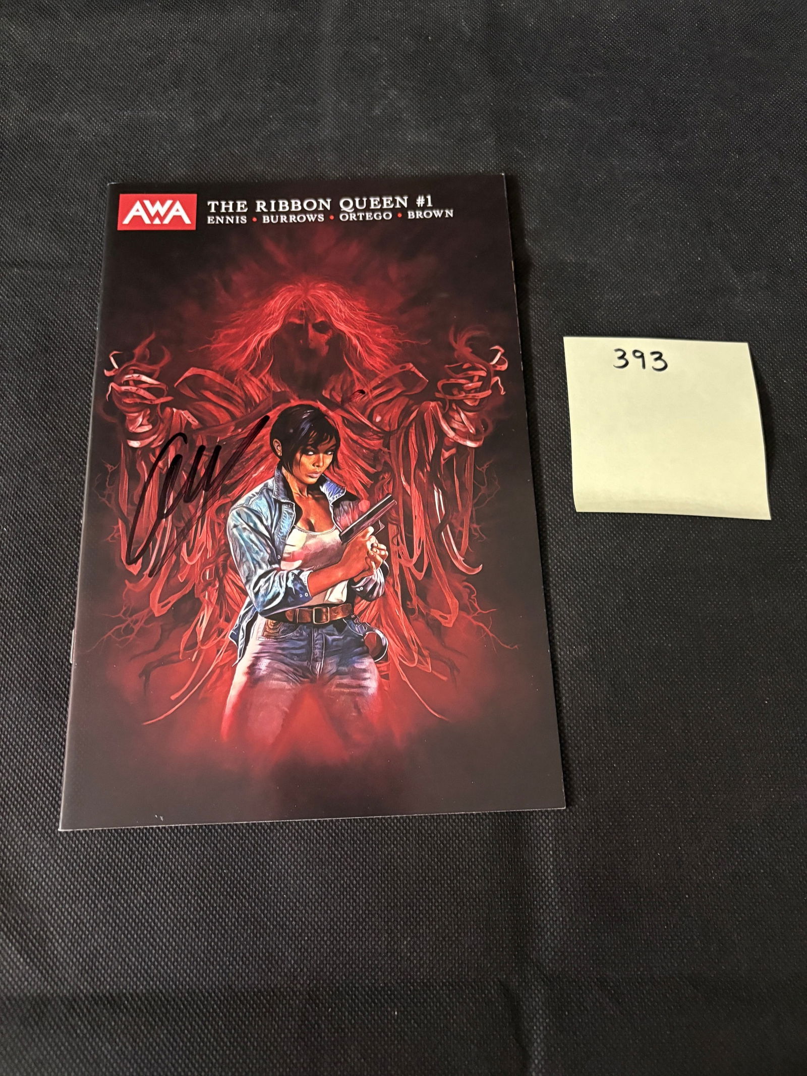 Fay Dalton Signed Ribbon Queen Garth Ennis Comic Book (1 of 2)