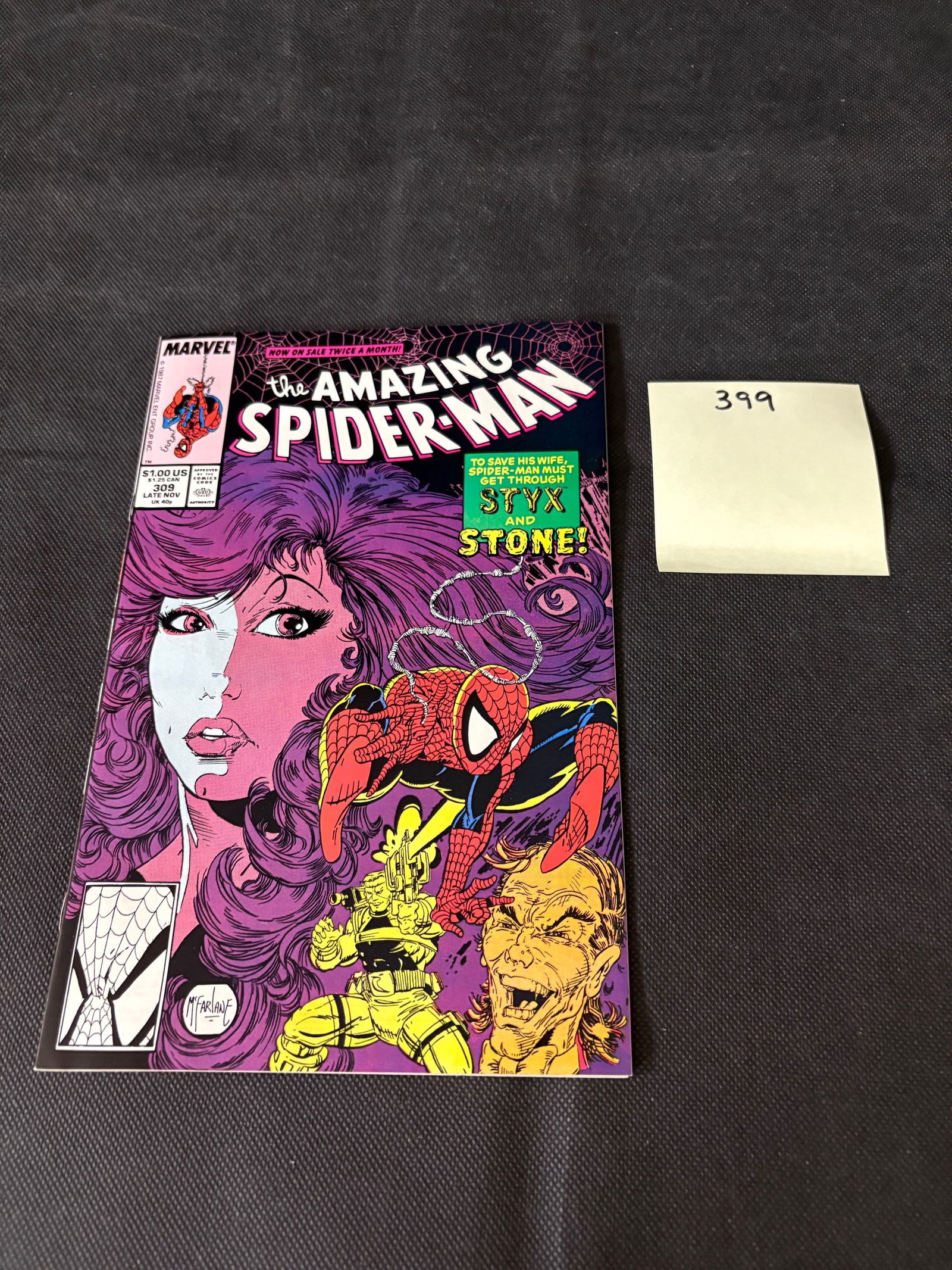 Marvel Comics Amazing Spider-man 309 Todd McFarlane Art (1 of 2)