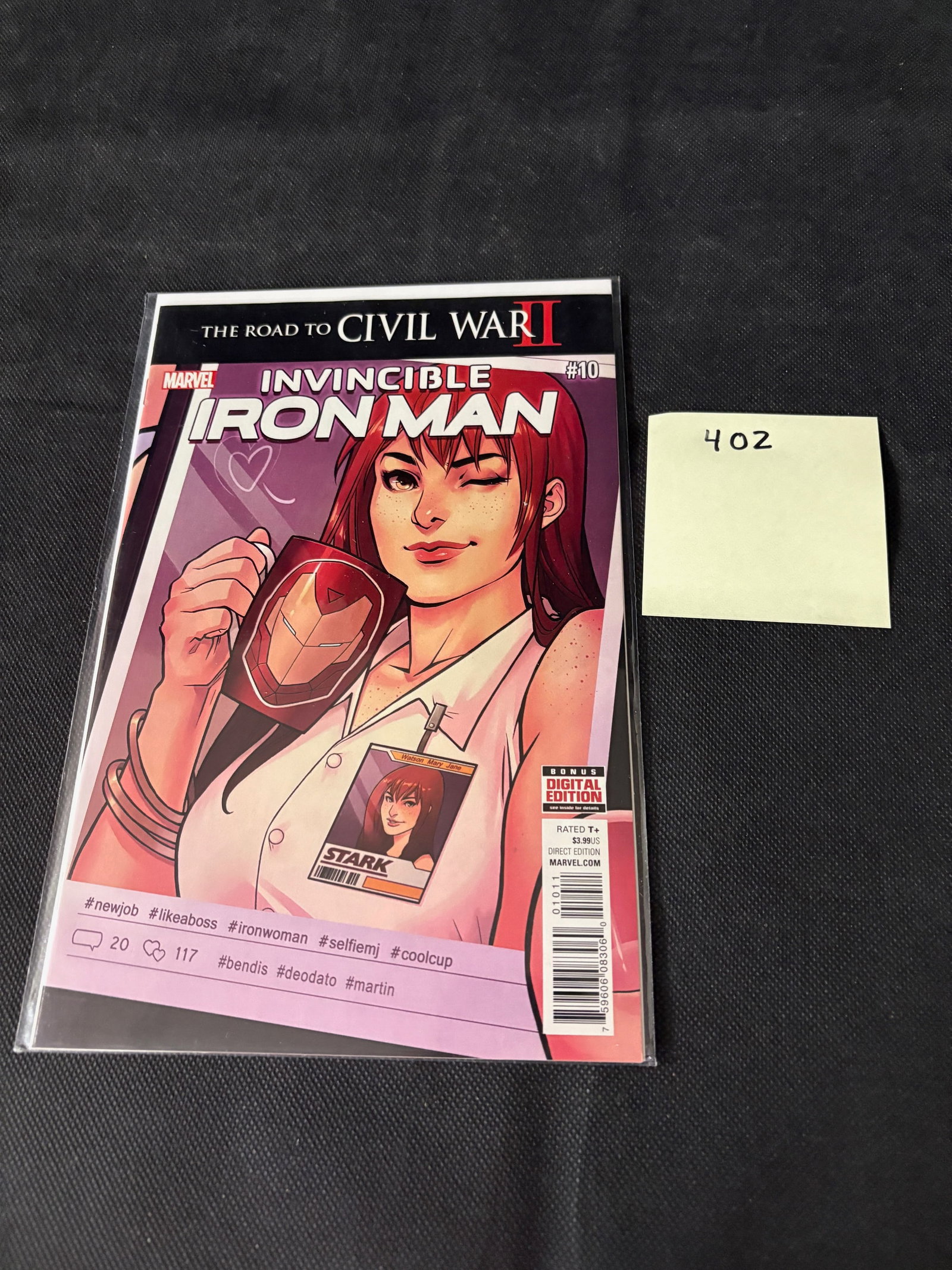 Invincible Iron Man 10 2nd Riri William Comic Book: We ship in-house! We ship internationally. We also offer pick up and we offer a discount for cash payments. Please look at pictures carefully to determine what you believe are the condition of each lo