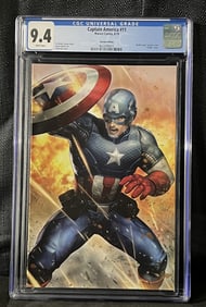 Captain America 11 Battle Lines Virgin Variant Cover CGC 9.5
