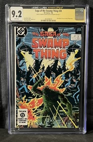 Swamp Thing 20 Alan Moore Run Starts Signed by John Totleben CGC/JSA 9.2