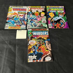 Marvel Comics Invaders Bronze Age Comic Books