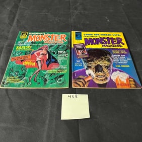 Monster Magazine 6 & 7 Marvel Bronze Age Horror Magazines