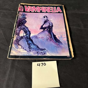 Vampirella 4 Frank Frazetta Art Bronze Age Horror Magazines Detached Cover