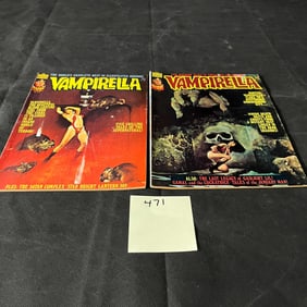 Vampirella 47 & 48 Warren Magazine Bronze Age Horror Magazines