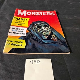 Monsters of Filmland 8 Silver Age Horror Magazine Detached Cover