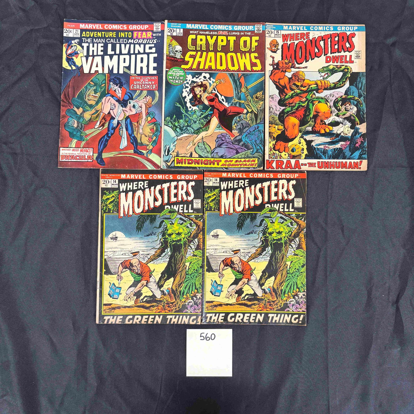 Marvel Comics Bronze Age Horror Comic Books (1 of 2)