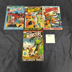Marvel Comics Where Monsters Dwell Bronze Age Horror Comic Books