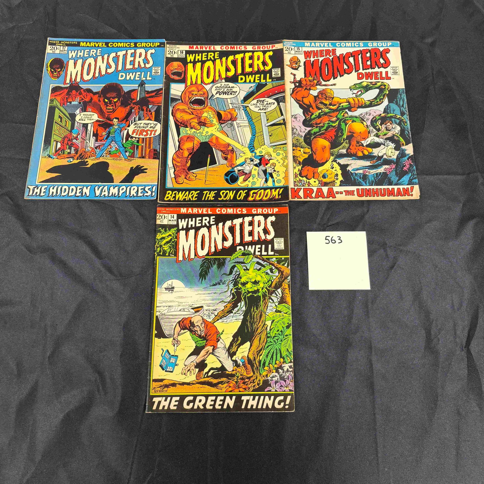 Marvel Comics Where Monsters Dwell Bronze Age Horror Comic Books (1 of 2)