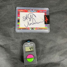 Alyssa Milano Signed Cut Leaf Pop Century Insert Card